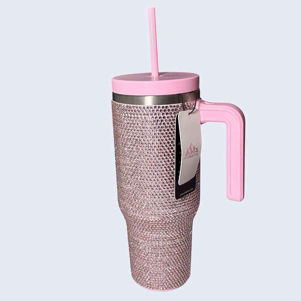 Hydrapeak Voyager 40 Oz Limited Edition Rhinestone Bling Rose Gold Tumbler NEW